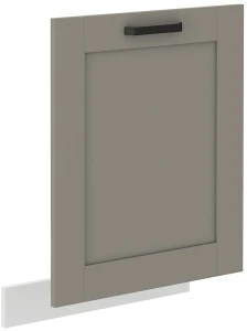 Front do zmywarki z panelem zakrytym LUNA 60 cm Gliniasty Szary/Biały