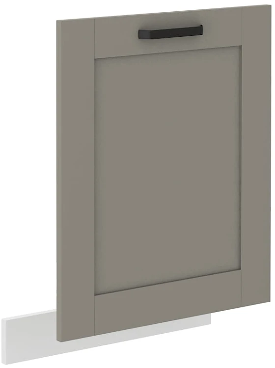Front do zmywarki w kolorze gliniasty szary/biały 60 cm z kolekcji LUNA