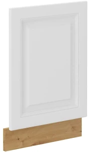 Front do zmywarki z panelem odkrytym STILO 45 cm Biały/Dąb Artisan