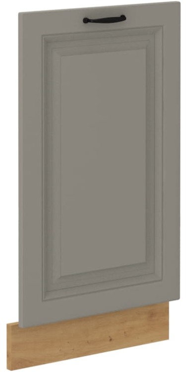 Front do zmywarki Gliniasty Szary/Dąb Artisan z panelem zakrytym STILO 45 cm