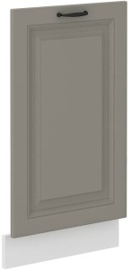 Front do zmywarki z panelem zakrytym STILO 45 cm  Gliniasty Szary/Biały
