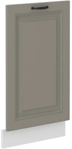 Front do zmywarki z panelem zakrytym STILO 45 cm  Gliniasty Szary/Biały