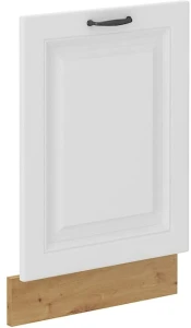 Front do zmywarki z panelem zakrytym STILO 60 cm  Biały/Dąb Artisan