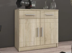 Komoda z 2 szufladami do salonu Paris SO 2D 2S Dąb Sonoma