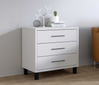 Komoda z 3 szufladami do pokoju Roma 801 3S Szary