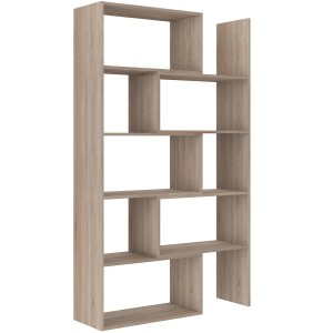 Regał na książki rozsuwany otwarty 188 cm Karol 02 Dąb Sonoma