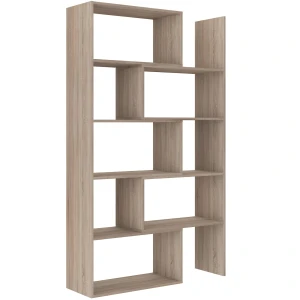 Regał na książki rozsuwany otwarty 188 cm Karol 02 Dąb Sonoma