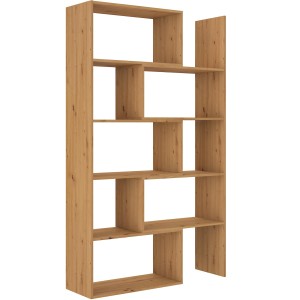 Regał na książki rozsuwany otwarty 188 cm Karol 02 Dąb Artisan