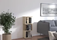 Regał otwarty niski 112 cm More 02 Dąb Sonoma Aranżacja