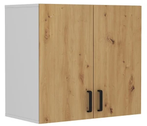 Wisząca szafka biurowa Malta 104 2D Dąb Artisan/Szary