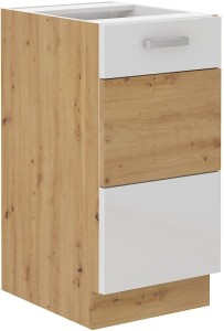 Szafka kuchenna dolna ARTISAN HG 40 D 1F Biały/Dąb Artisan
