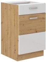 Dolna szafka ARTISAN HG 50 D 1F 1S Biały/Dąb Artisan