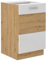 Szafka kuchenna pod zlew w kolorze biały/dąb artisan kolekcja ARTISAN HG 50 ZL 2F BB