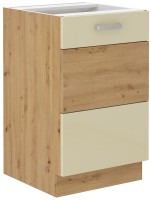 Szafka kuchenna pod zlew w kolorze krem/dąb artisan kolekcja ARTISAN HG 50 ZL 2F BB
