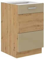 Szafka kuchenna pod zlew w kolorze cappucino/dąb artisan kolekcja ARTISAN HG 50 ZL 2F BB