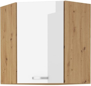 Szafka kuchenna wisząca górna narożna ARTISAN HG 58x58 GN-90 1F Biały/Dąb Artisan