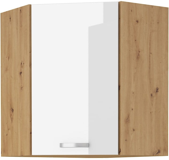 Wisząca szafka HG 58x58 GN-90 1F Biały/Dąb Artisan