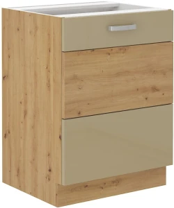 Szafka kuchenna dolna ARTISAN HG 60 D 1F Cappucino/Dąb Artisan
