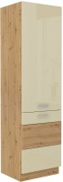 Szafka kuchenna dolna słupek w kolorze krem/dąb artisan kolekcja ARTISAN HG 60 DK-210 2F