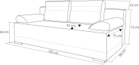 nowoczesna sofa eufori wymiary