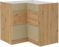 Szafka kuchenna narożna dolna w kolorze cappucino/dąb artisan kolekcja ARTISAN HG 89X89 DN 1F