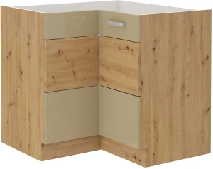 Szafka kuchenna dolna narożna ARTISAN HG 89x89 DN 1F Cappucino/Dąb Artisan