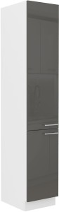 Wysoka szafka kuchenna słupek LARA 40 DK-210 2F Grafit/Biały