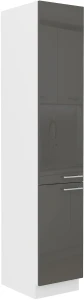 Wysoka szafka kuchenna słupek LARA 40 DK-210 2F Grafit/Biały