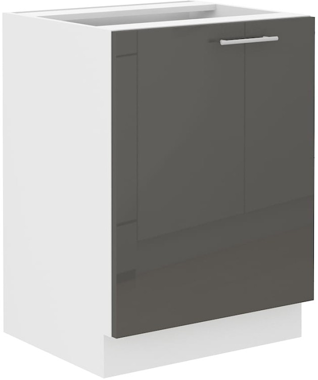 Szafka kuchenna dolna LARA 60 D 1F BB Grafit/Biały