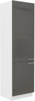 Wysoka szafka kuchenna słupek LARA 60 DK-210 2F Grafit/Biały