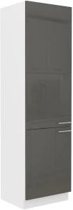 Wysoka szafka kuchenna słupek LARA 60 DK-210 2F Grafit/Biały