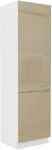 Wysoka szafka kuchenna słupek LARA 60 DK-210 2F Cappucino/Biały