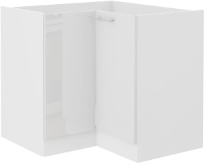Szafka kuchenna dolna narożna LARA 89x89 DN 1F Biały/Biały