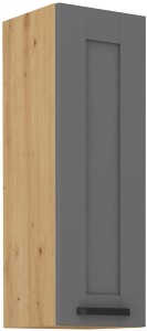Szafka kuchenna wisząca górna LUNA 30 G-90 1F Szary/Dąb Artisan