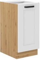 Dolna Szafka kuchenna LUNA 40 D 1F BB biały front korpus dąb artisan