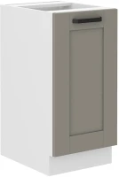 Szafka dolna kuchenna LUNA 40 D 1F BB Gliniasty szary z białym