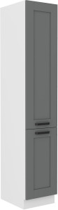 Wysoka szafka kuchenna słupek LUNA 40 DK-210 2F Szary/Biały