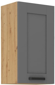 Szafka kuchenna wisząca górna LUNA 40 G-72 1F Szary/Dąb Artisan