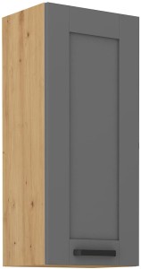 Szafka kuchenna wisząca górna LUNA 40 G-90 1F Szary/Dąb Artisan