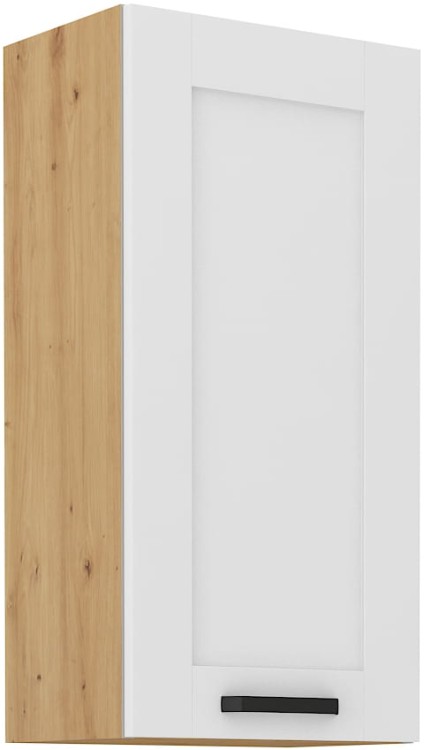 Wisząca szafka LUNA w kolorze biały/dąb artisan 45 G-72 1F