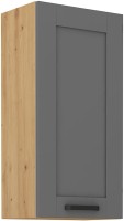 Górna szafka wisząca LUNA 45 G-90 1F w kolorze szary/dąb artisan