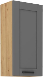 Szafka kuchenna wisząca górna LUNA 45 G-90 1F Szary/Dąb Artisan