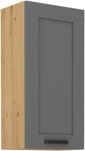 Szafka kuchenna wisząca górna LUNA 45 G-90 1F Szary/Dąb Artisan