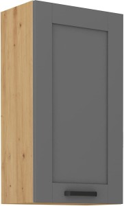 Szafka kuchenna wisząca górna LUNA 50 G-90 1F Szary/Dąb Artisan