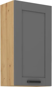 Szafka kuchenna wisząca górna LUNA 50 G-90 1F Szary/Dąb Artisan