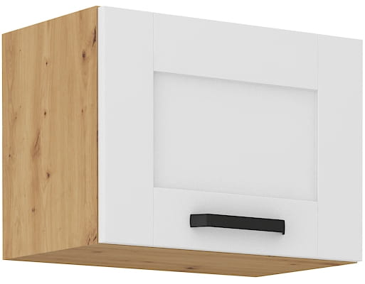Wisząca szafka kuchenna LUNA w kolorze biały/dąb artisan 50 GU-36 1F