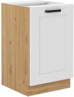 Pod zlew Szafka kuchenna dolna LUNA 50 ZL 1F Biały/Dąb Artisan