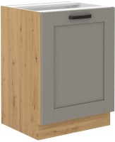 Kuchenna dolna Szafka LUNA 60 D 1F BB Gliniasty Szary/Dąb Artisan