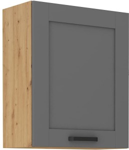 Szafka kuchenna wisząca górna LUNA 60 G-72 1F Szary/Dąb Artisan