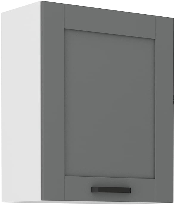 Górna szafka wisząca do kuchni z kolekcji LUNA 60 G-72 1F Szary/Biały